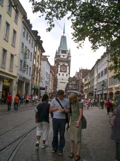 Fußgänerzone in Freiburg im Breisgau
